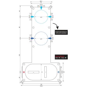 Brauer Carving 5-NG-099 thermostatische inbouw regendouche SET 03 RVS geborsteld PVD