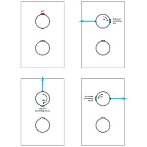 Brauer Carving 5-NG-138 thermostatische inbouw regendouche 3-weg omstelling SET 42 RVS geborsteld PVD