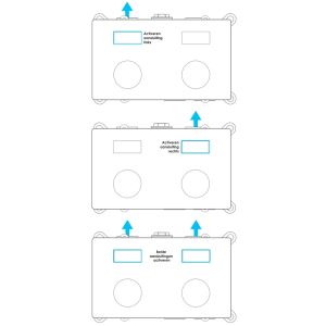 Brauer Carving 5-NG-191 thermostatische inbouw regendouche met drukknoppen SET 56 RVS geborsteld PVD