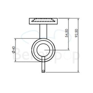 Clou Sjokker SJ092604501 zeepdispenser 100cc wand chroom (OUTLET)