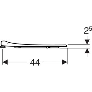 Geberit 300 Comfort 501387001 toiletzitting zonder deksel wit