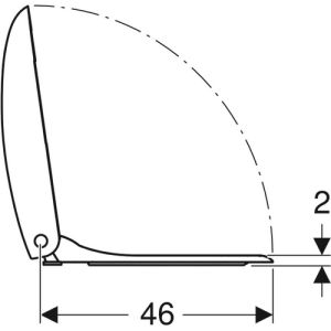 Geberit Citterio 500540011 toiletzitting met deksel wit