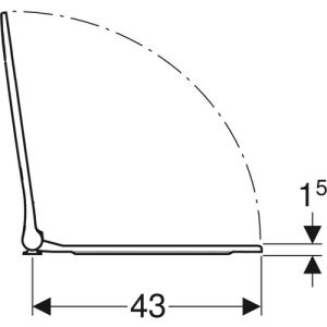 Geberit Smyle Square 500688011 toiletzitting met deksel wit
