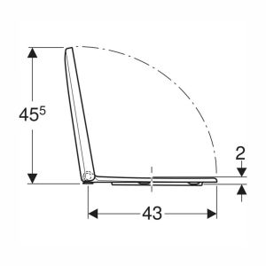Geberit Renova 573010000 toiletzitting met deksel wit