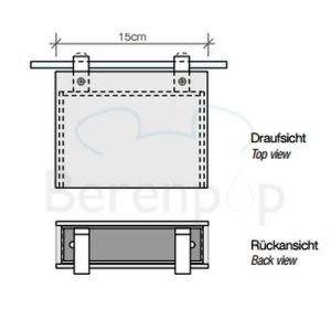 Decor Walther 0419400 BOOK 1-15 LED spiegellamp dimbaar 15x11,5cm chroom