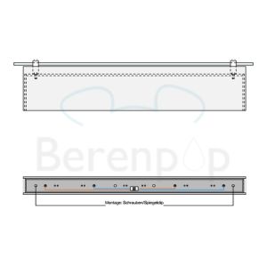 Decor Walther 0419600 BOOK 1-60 LED spiegellamp dimbaar 60x11,5cm chroom