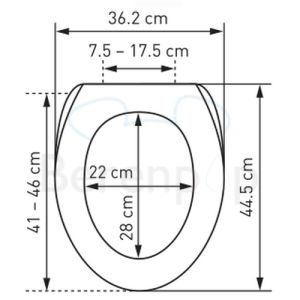 Diaqua Laval 31172003 toiletzitting met deksel motief Aspen