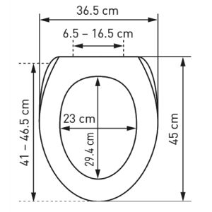 Diaqua Nice 31171245 toiletzitting met deksel motief Splash