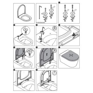 Duravit ME by Starck compact 0020110000 toiletzitting met deksel wit
