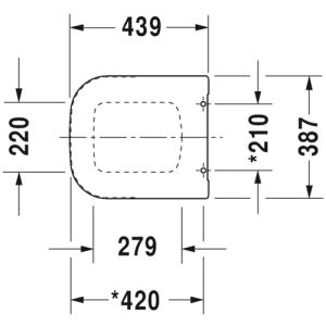 Duravit P3 Comforts 0020410000 toiletzitting met deksel wit *niet meer leverbaar*