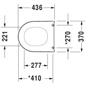 Duravit Starck 3 0063810000 toiletzitting met deksel wit
