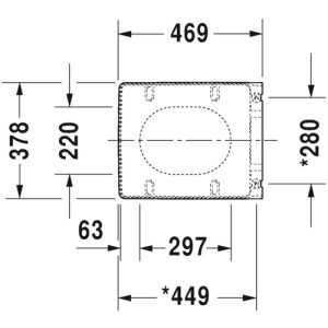 Duravit Vero Air 0022010000 toiletzitting met deksel wit
