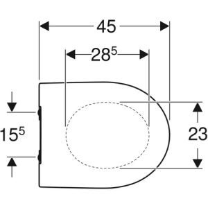 Geberit 300 Basic S8H51207000G slimseat toiletzitting met deksel wit