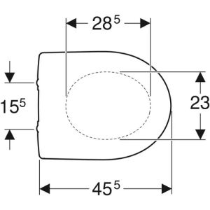 Geberit Renova 573035000 toiletzitting met deksel wit *niet meer leverbaar*