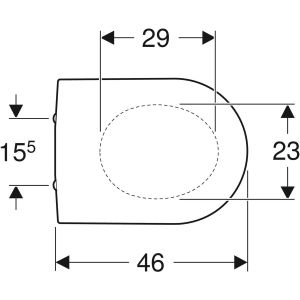 Geberit Renova Plan 573070000 toiletzitting met deksel wit
