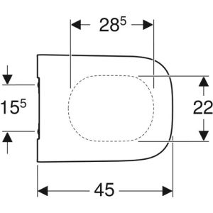 Geberit Smyle Square 500238011 toiletzitting met deksel wit