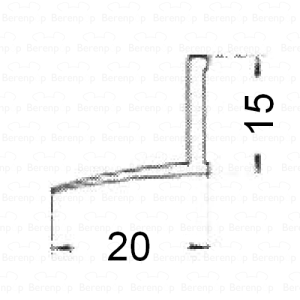 HSK Kienle E87075 L-afdichtingsprofiel, 200cm