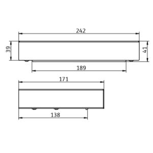 HSK Shower & Co! 1900035 Lavida baduitloop waterval chroom