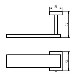 Haceka Edge 1208803 closetrolhouder grafiet