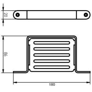 Haceka Ixi 1208579 zeephouder draad mat zwart