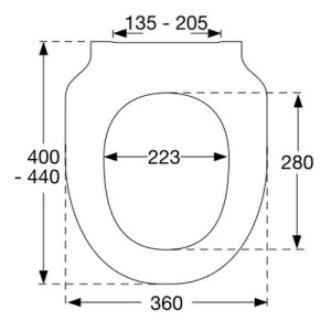 Pressalit 300 Slim 1012000-DG6999 toiletzitting met deksel wit