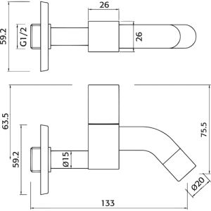 Pure Aragon AR2101 fonteinkraan chroom