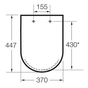 Roca Access A801230004 toiletzitting met deksel wit
