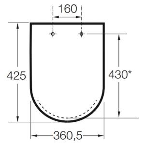 Roca Senso A801511004 toiletzitting met deksel wit