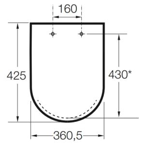 Roca Senso A801512004 toiletzitting met deksel wit