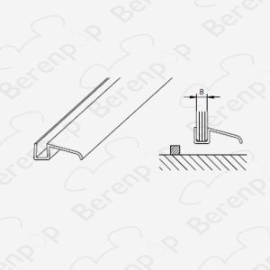 San4U Sealday SD143 afwaterprofiel, 100cm, 6 en 8mm