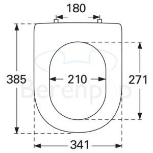 Villeroy en Boch Subway 2.0 Compact 9M69S1R2 toiletzitting met deksel wit (Star White CeramicPlus) *niet meer leverbaar*
