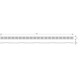 Brauer DR-LOSSR200NG los standaard rooster 7 x 200cm RVS geborsteld