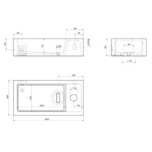 Clou Flush 3 CL0340030 keramiek fontein 36cm mat roze