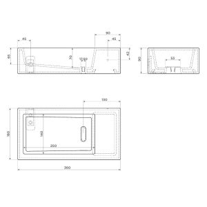 Clou Flush 3 CL0380031 Ecorazzo fontein 36cm heelal zwart PE