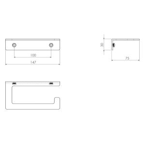 Clou Fold CL090403029 toiletrolhouder chroom