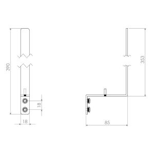 Clou Fold CL090403521 reserverolhouder mat zwart