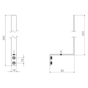 Clou Fold CL/09.04035.82 reserverolhouder goud geborsteld PVD