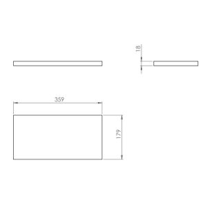 Clou Verti CL07106603640 bovenblad, t.b.v. fonteinonderkast, mat roze
