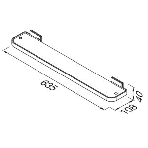 Geesa Craft 911501-02-60 planchet 60 cm chroom