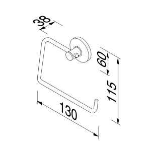 Geesa Hotel 915309-02 toiletrolhouder zonder klep chroom
