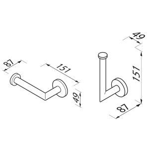 Geesa Nemox Brushed Gold 916509-07 toiletrolhouder goud geborsteld