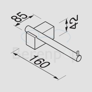 Geesa Nexx 750902 toiletrolhouder chroom (OUTLET)