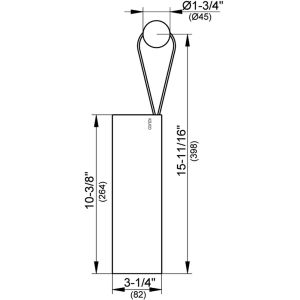 Keuco 04959140000 douche wisser met wandhouder truffel (RAL 7006)
