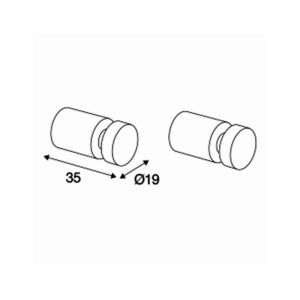 Pressalit Choice Q30100 handdoekhaakje geborsteld staal (2 stuks)