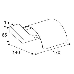 Pressalit Style PR10220 toiletrolhouder met klep geborsteld staal