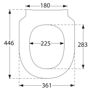Villeroy en Boch Subway 3.0 8M42S101 toiletzitting met deksel white alpine