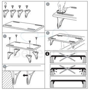 Etac Rufus Plus 81202002 badplank 73cm met handgreep wit