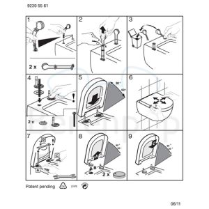 Villeroy en Boch Subway 1.0 Compact 9M66Q1R3 toiletzitting met deksel pergamon *niet meer leverbaar*