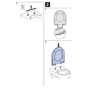 Geberit 300 Basic S8H51108000G toiletzitting met deksel wit