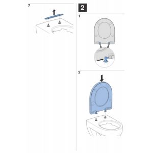Geberit Renova Plan 573075000 toiletzitting met deksel wit